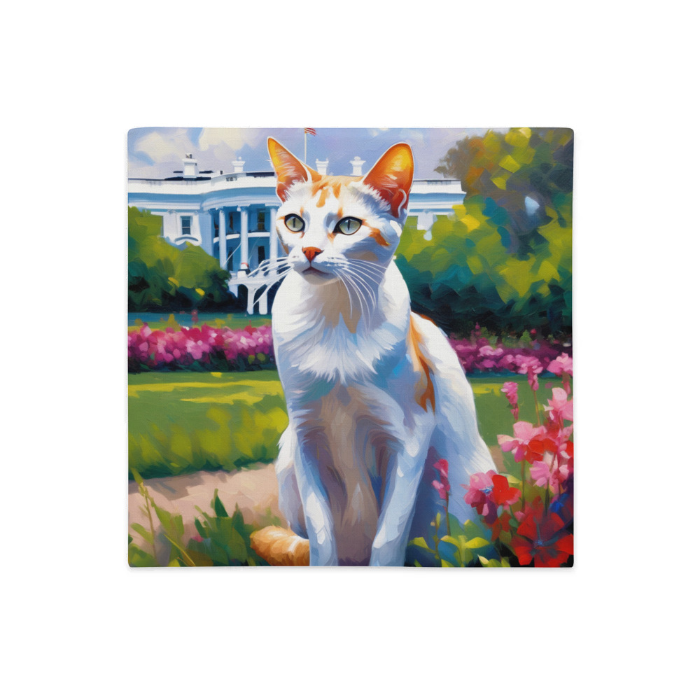 PugMug Custom White Abyssinian Cat Premium Pillow Case