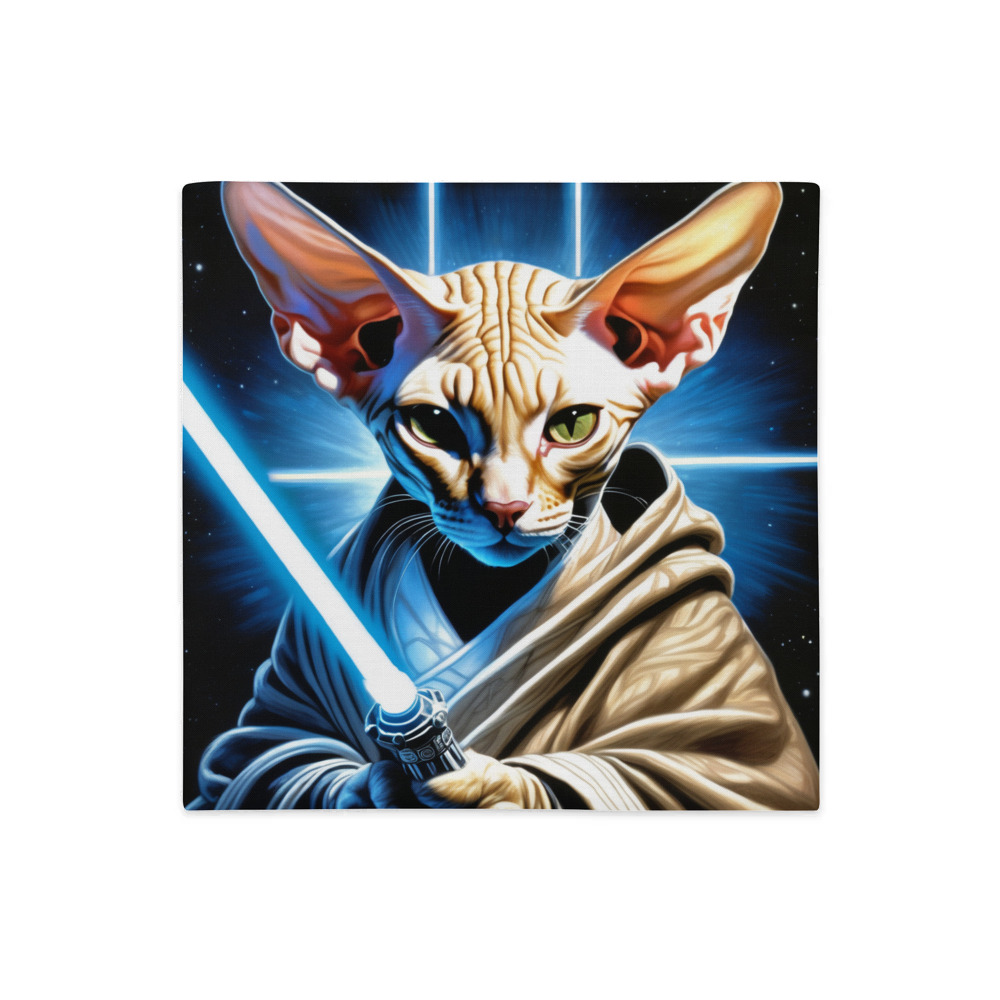 PugMug Custom Tabby Sphynx Cat Premium Pillow Case