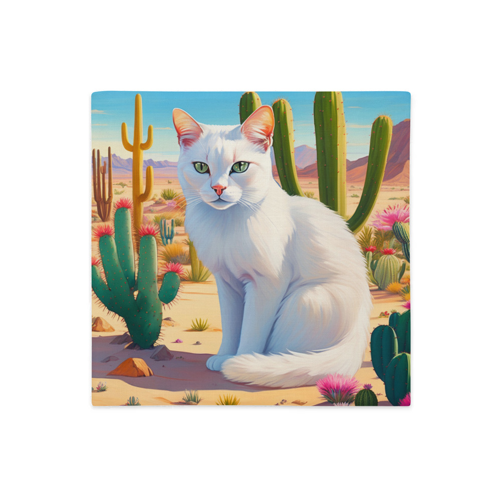 PugMug Custom White Exotic Cat Premium Pillow Case