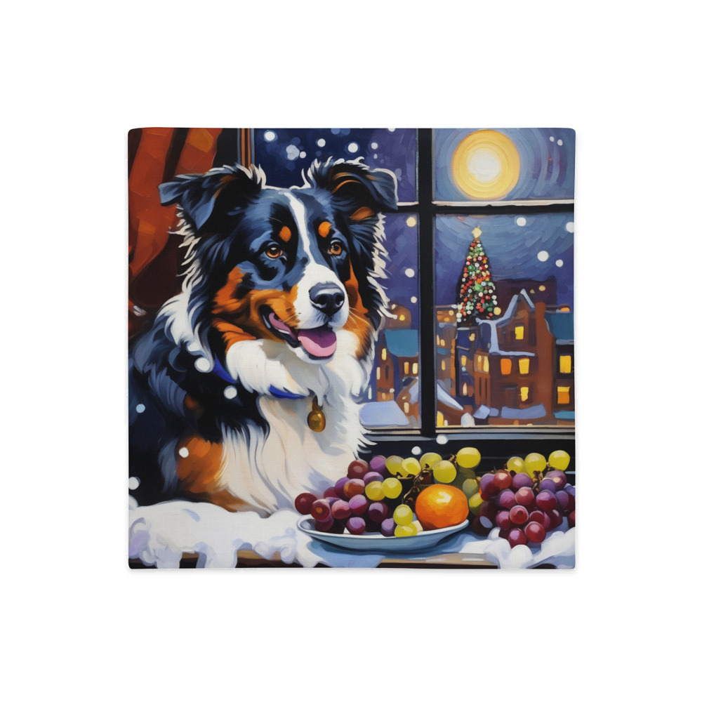 PugMug Custom Miniature American Shepherd Premium Pillow Case