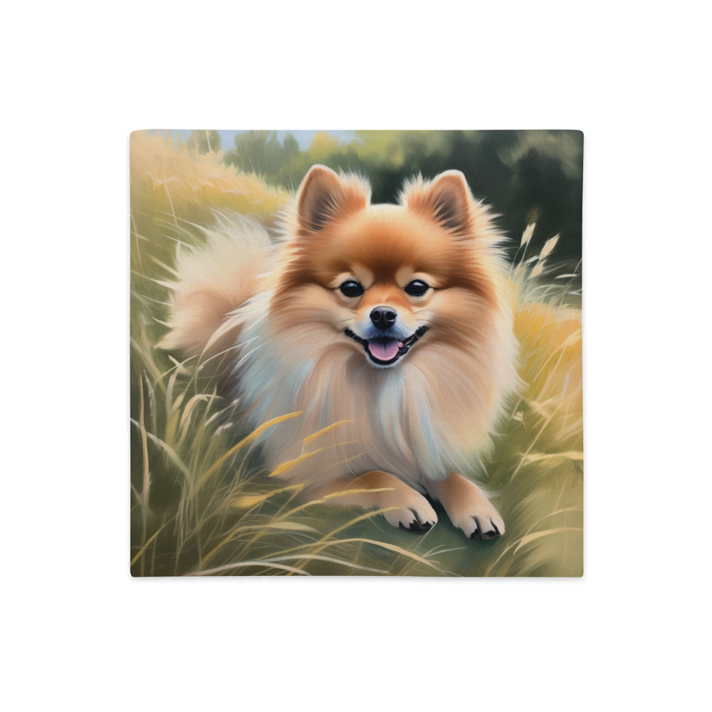 PugMug Custom Tan Pomeranian Premium Pillow Case