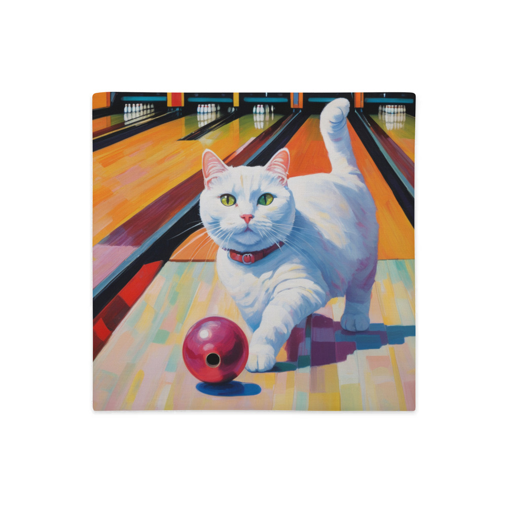 PugMug Custom White Companion Cat Premium Pillow Case