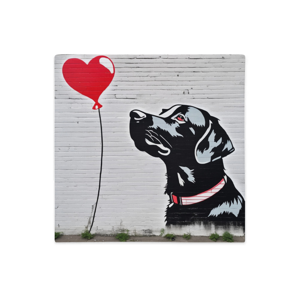 PugMug Custom Black Labrador Retriever Premium Pillow Case