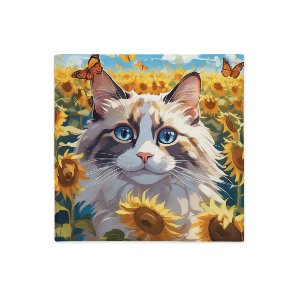 PugMug Custom Tabby Ragdoll Cat Premium Pillow Case