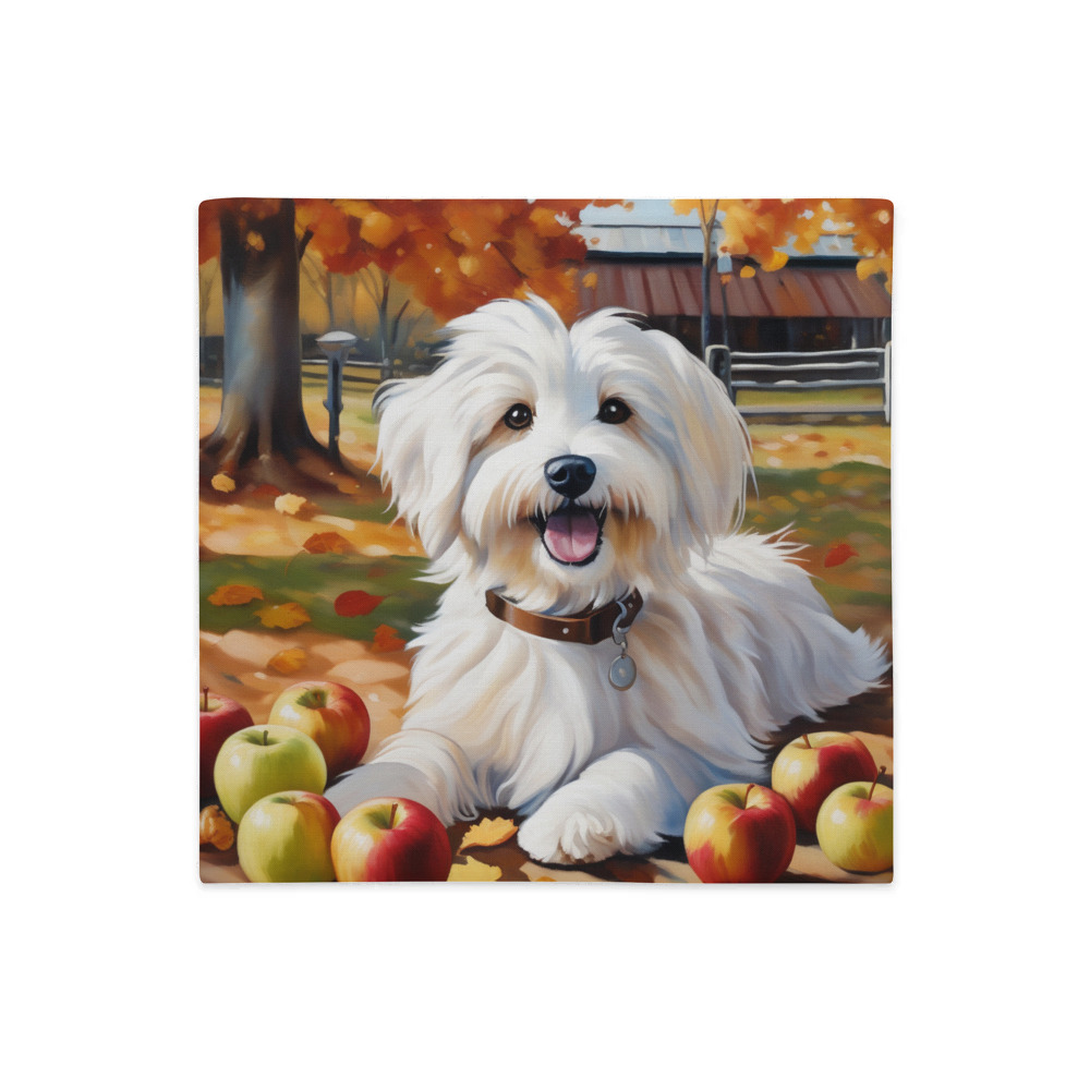 PugMug Custom White Havanese Dog Premium Pillow Case