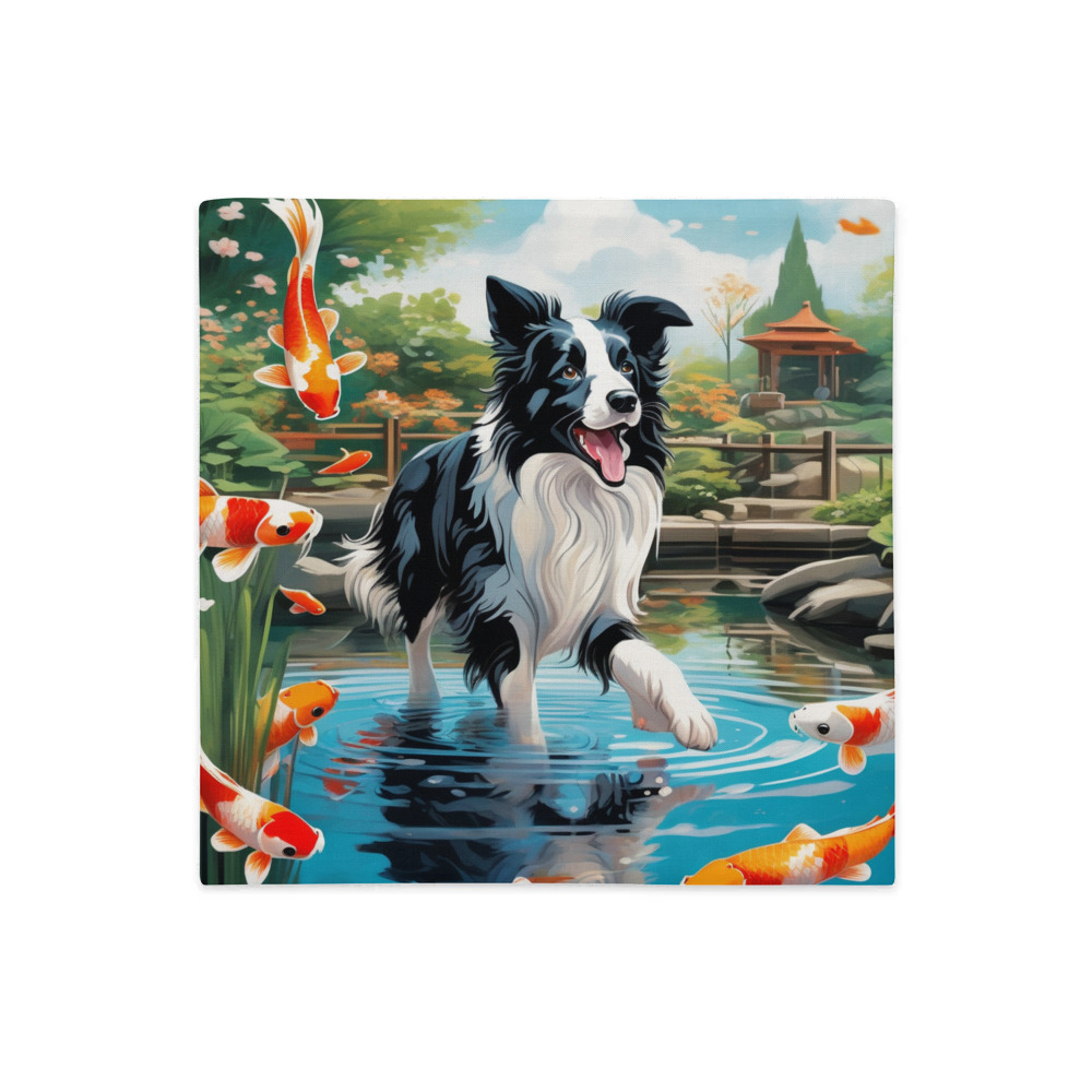 PugMug Custom Border Collie Premium Pillow Case