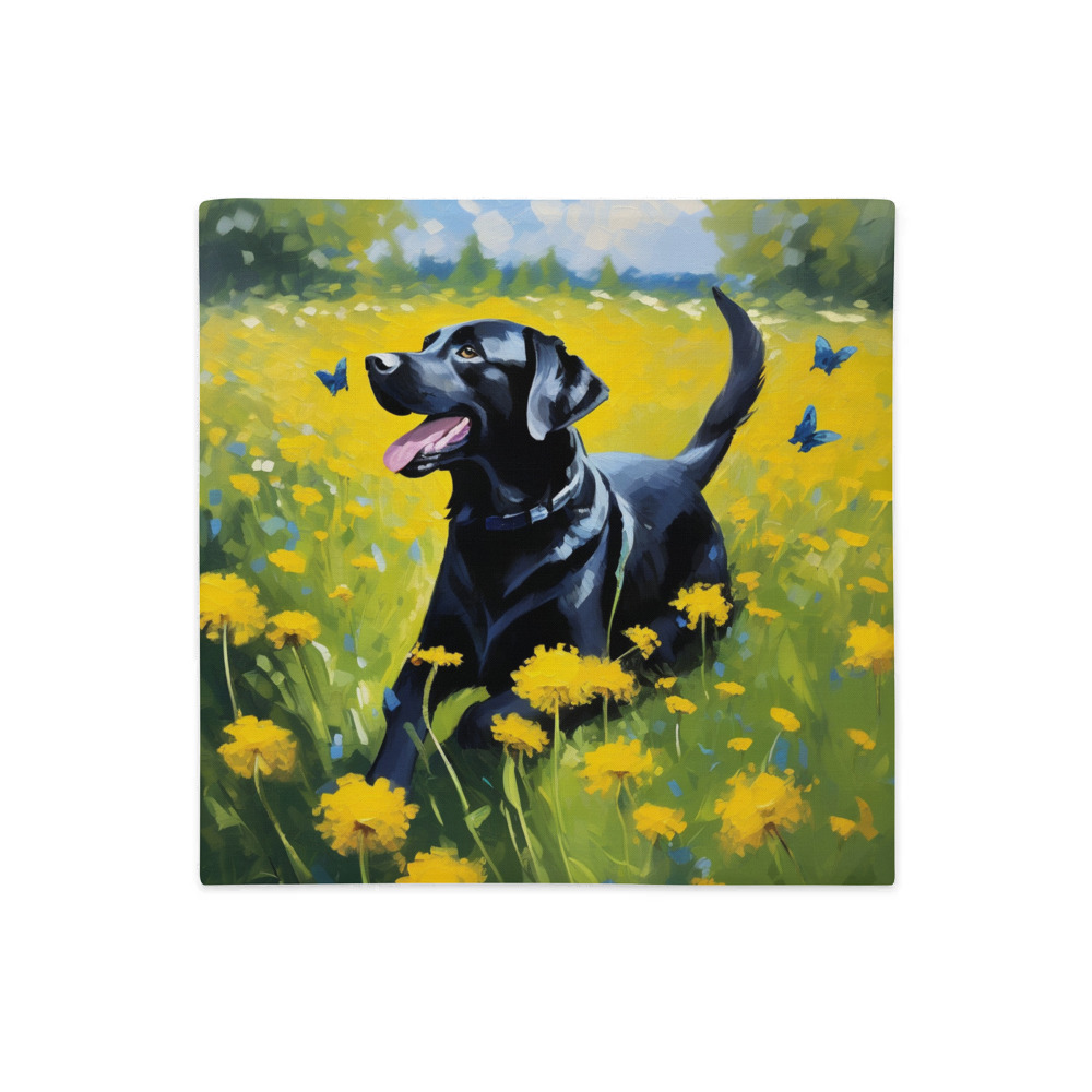 PugMug Custom Black Labrador Retriever Premium Pillow Case
