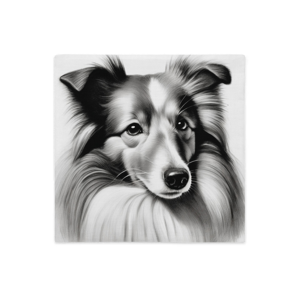 PugMug Custom Shetland Sheepdog Premium Pillow Case