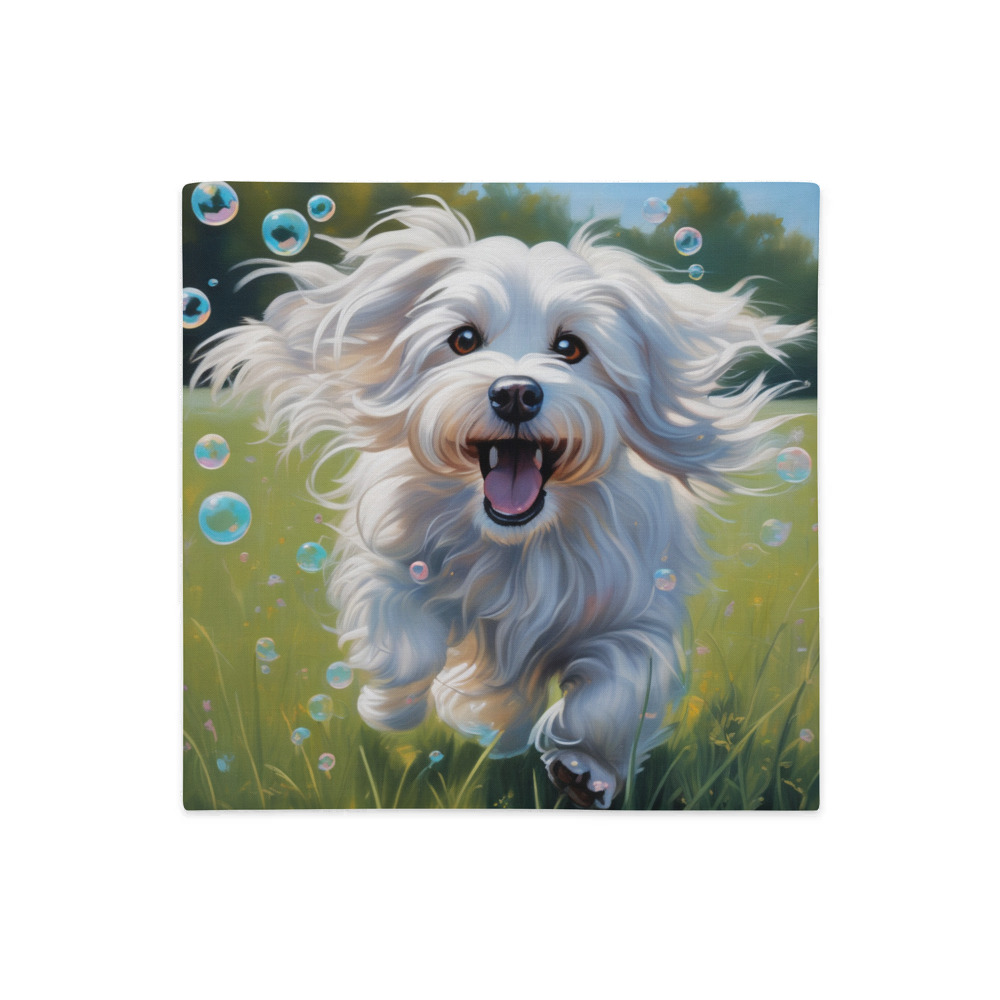 PugMug Custom White Havanese Dog Premium Pillow Case