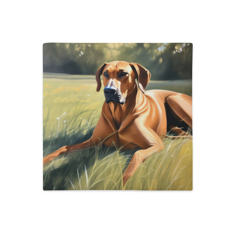 PugMug Custom Rhodesian Ridgeback Premium Pillow Case