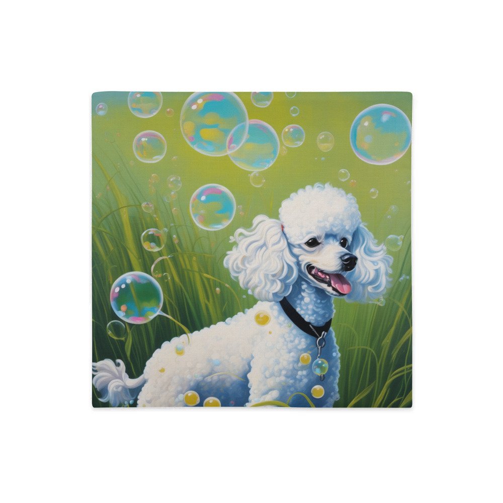 PugMug Custom White Poodle Premium Pillow Case