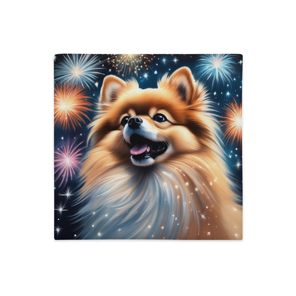 PugMug Custom Tan Pomeranian Premium Pillow Case