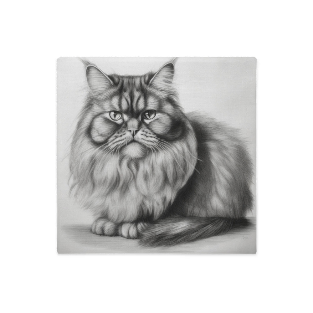 PugMug Custom Tabby Persian Cat Premium Pillow Case