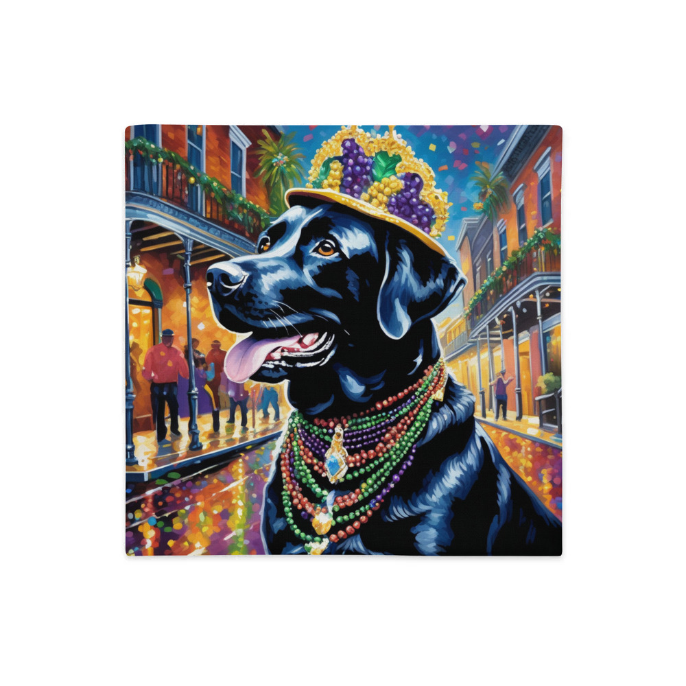 PugMug Custom Black Labrador Retriever Premium Pillow Case