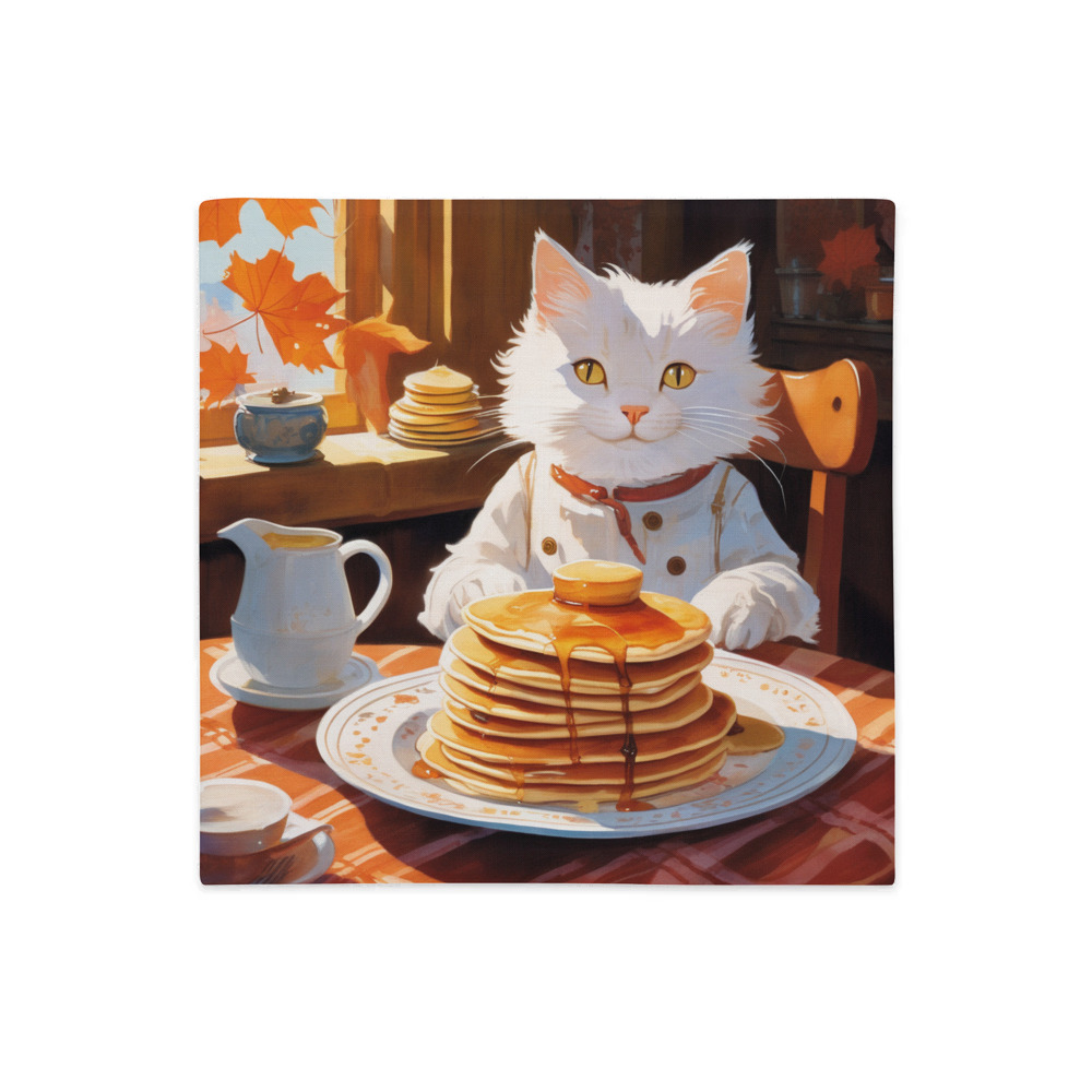 PugMug Custom White Companion Cat Premium Pillow Case