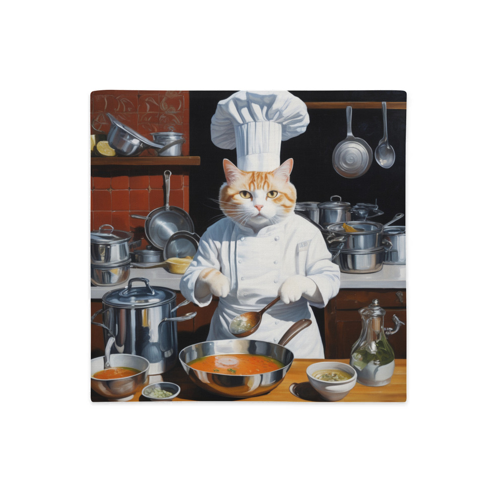 PugMug Custom White Companion Cat Premium Pillow Case