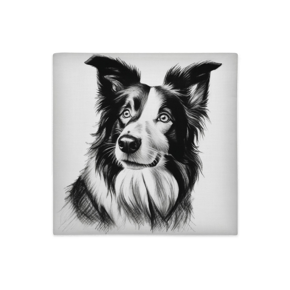 PugMug Custom Border Collie Premium Pillow Case