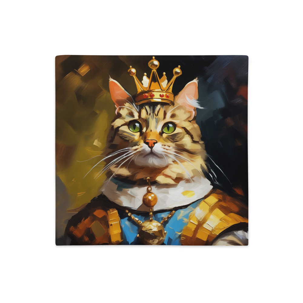 PugMug Custom Tabby Companion Cat Premium Pillow Case