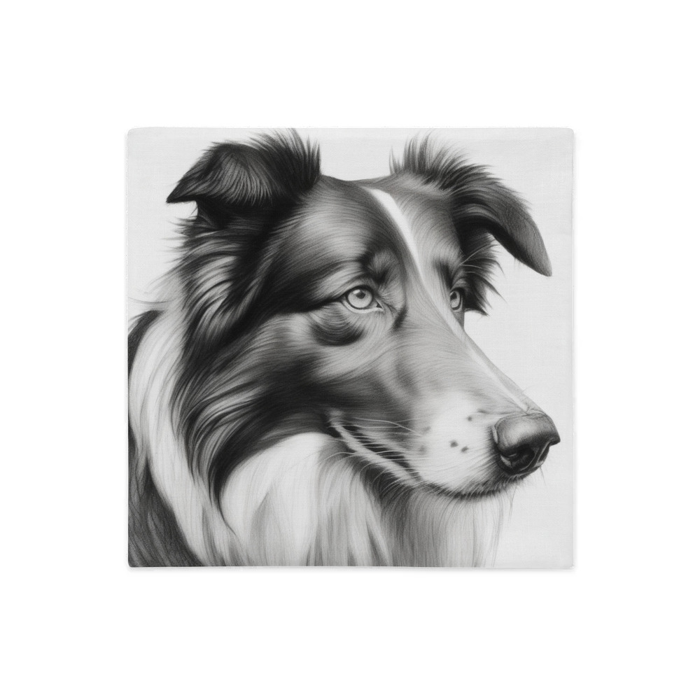 PugMug Custom Collie Premium Pillow Case