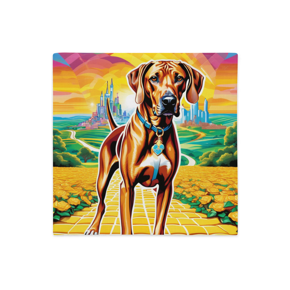 PugMug Custom Rhodesian Ridgeback Premium Pillow Case