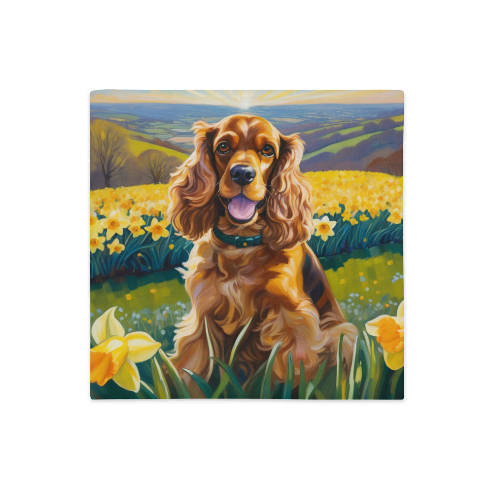 PugMug Custom Cocker Spaniel Premium Pillow Case