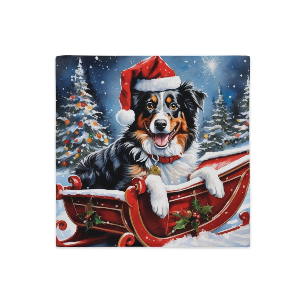 PugMug Custom Australian Shepherd Dog Premium Pillow Case