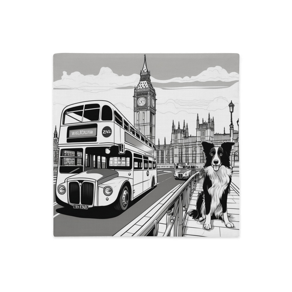 PugMug Custom Border Collie Premium Pillow Case