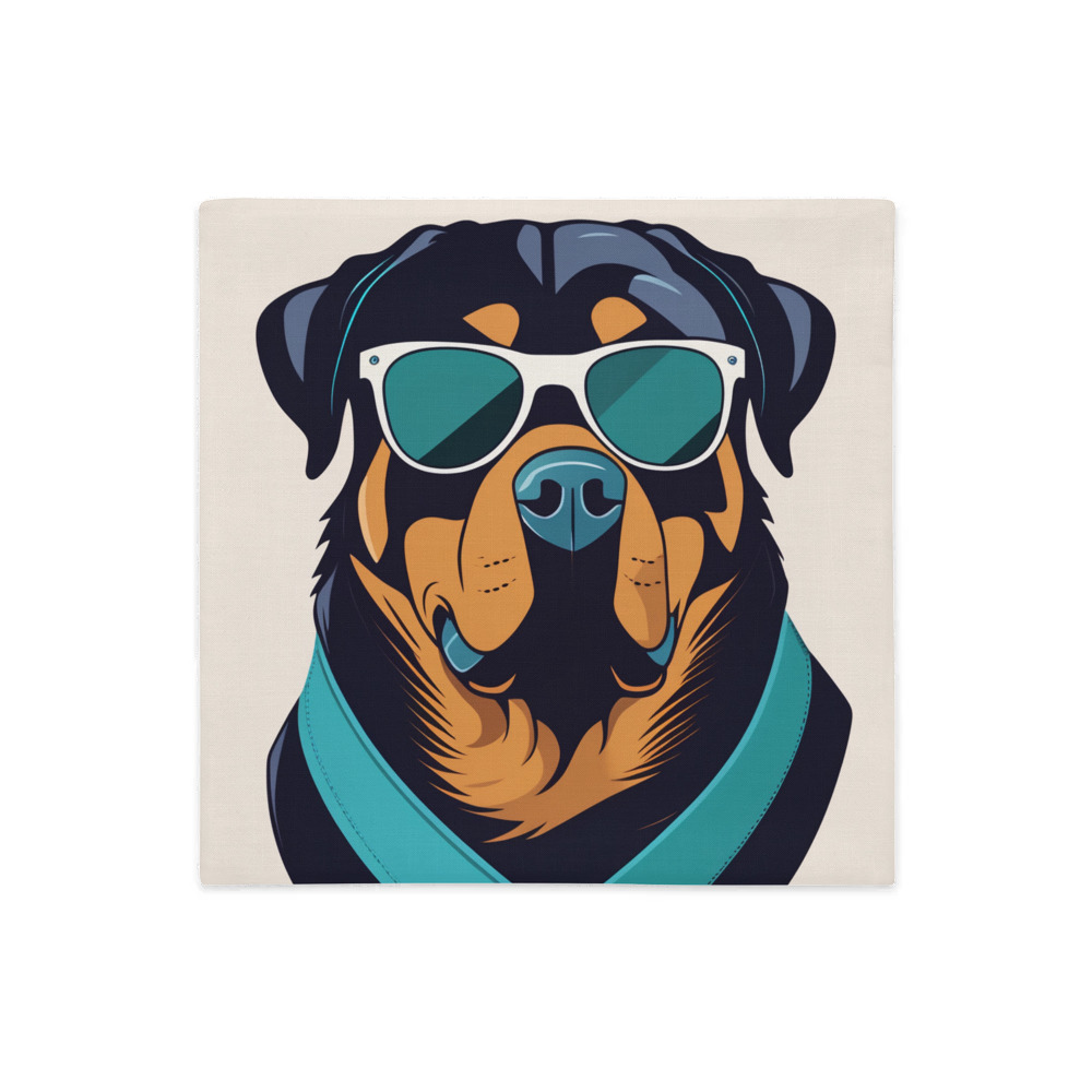 PugMug Custom Rottweiler Premium Pillow Case