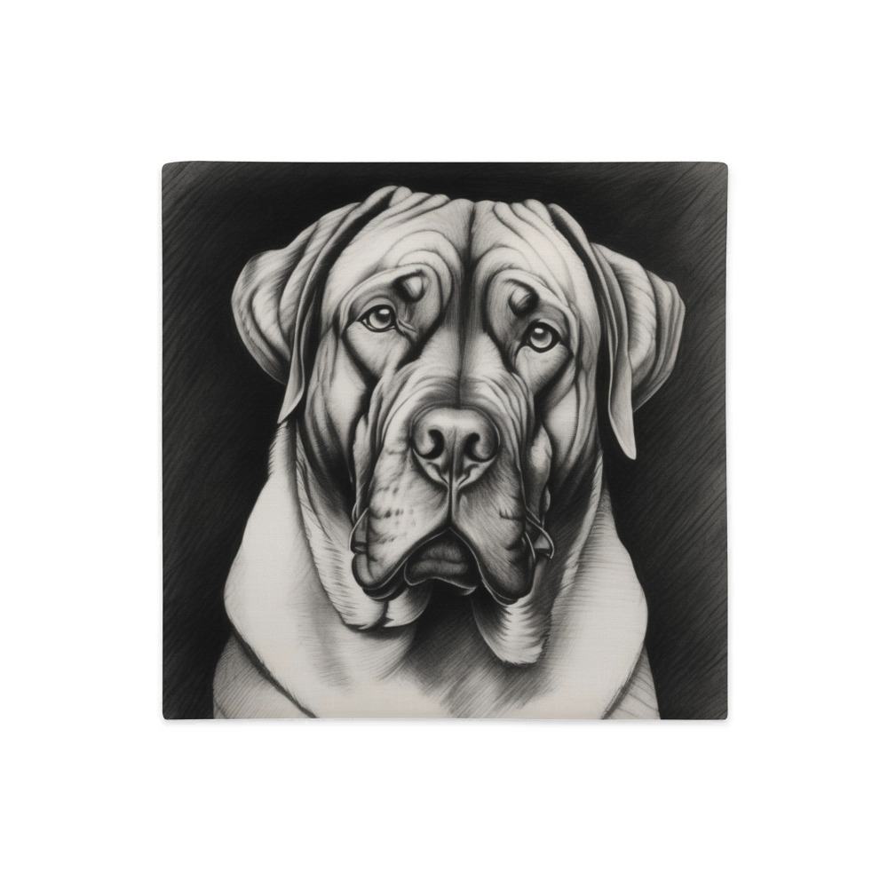 PugMug Custom Mastiff Premium Pillow Case