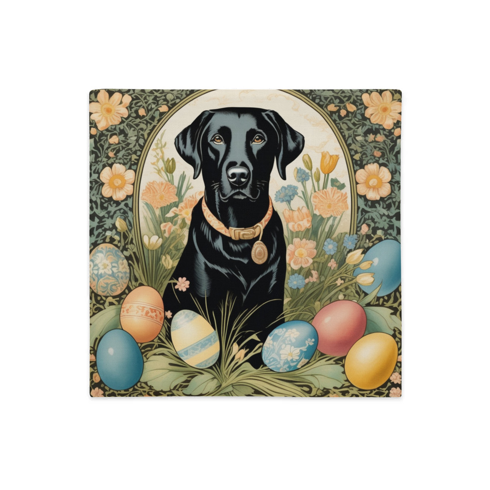 PugMug Custom Black Labrador Retriever Premium Pillow Case