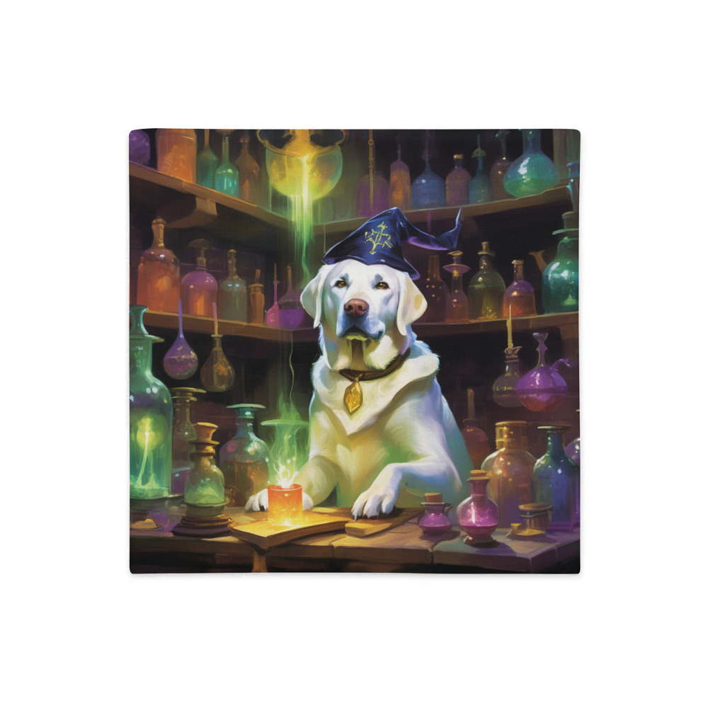 PugMug Custom White Labrador Retriever Premium Pillow Case