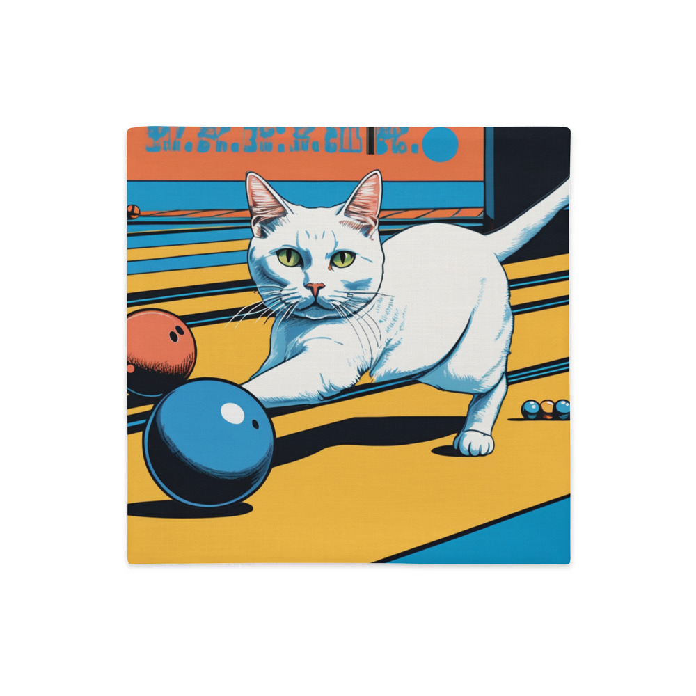 PugMug Custom White Companion Cat Premium Pillow Case