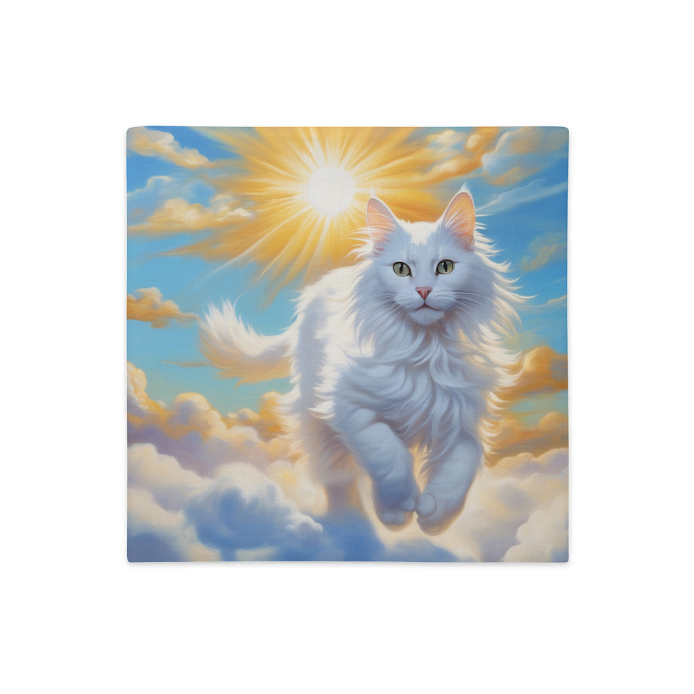 PugMug Custom White Companion Cat Premium Pillow Case