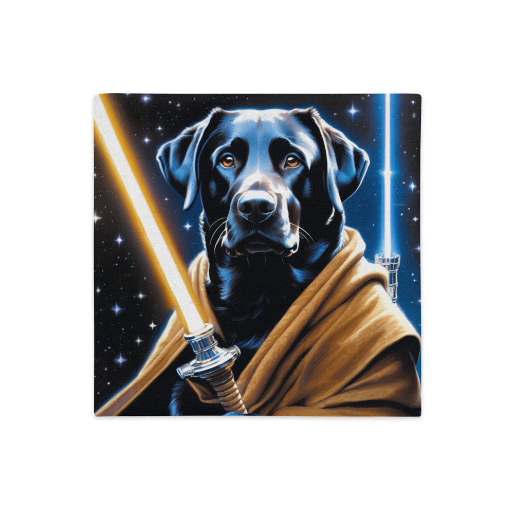 PugMug Custom Black Labrador Retriever Premium Pillow Case