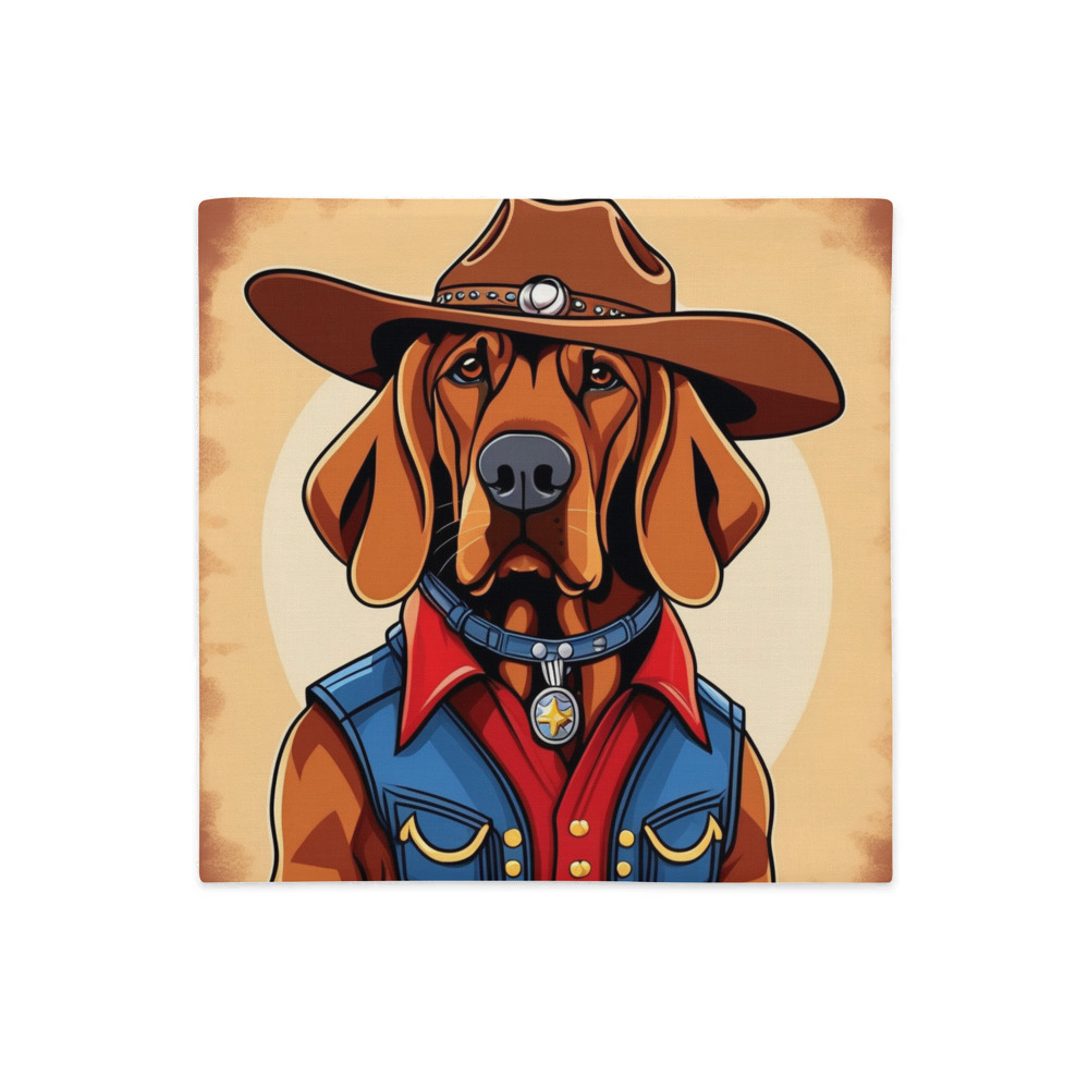 PugMug Custom Bloodhound Premium Pillow Case