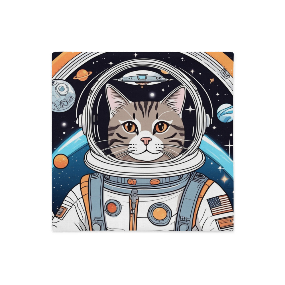 PugMug Custom Tabby Companion Cat Premium Pillow Case