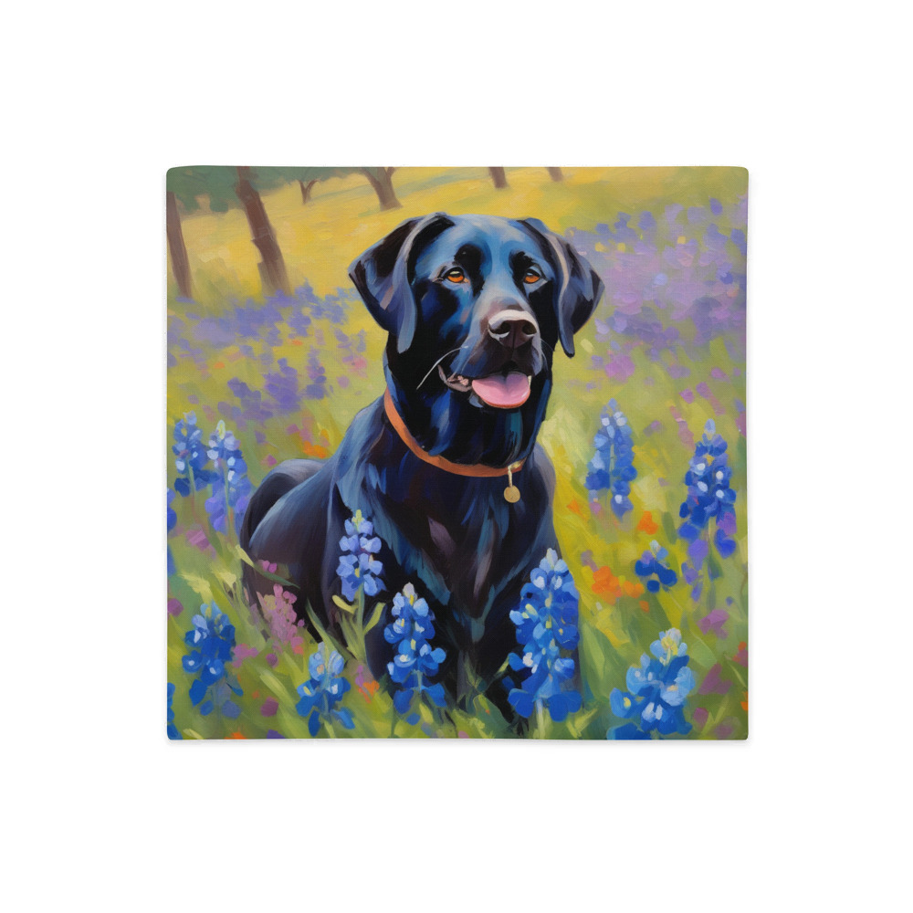 PugMug Custom Black Labrador Retriever Premium Pillow Case