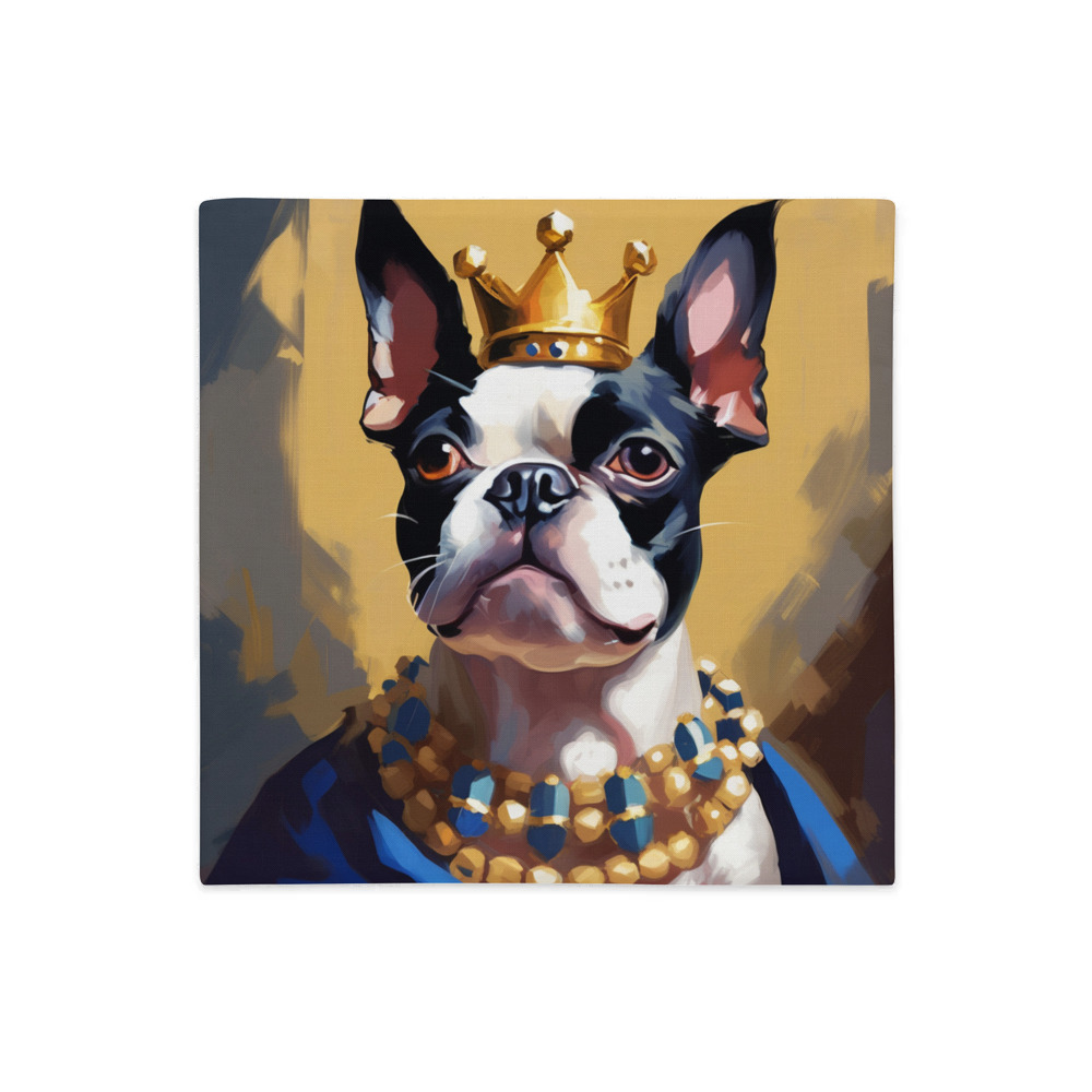 PugMug Custom Boston Terrier Premium Pillow Case