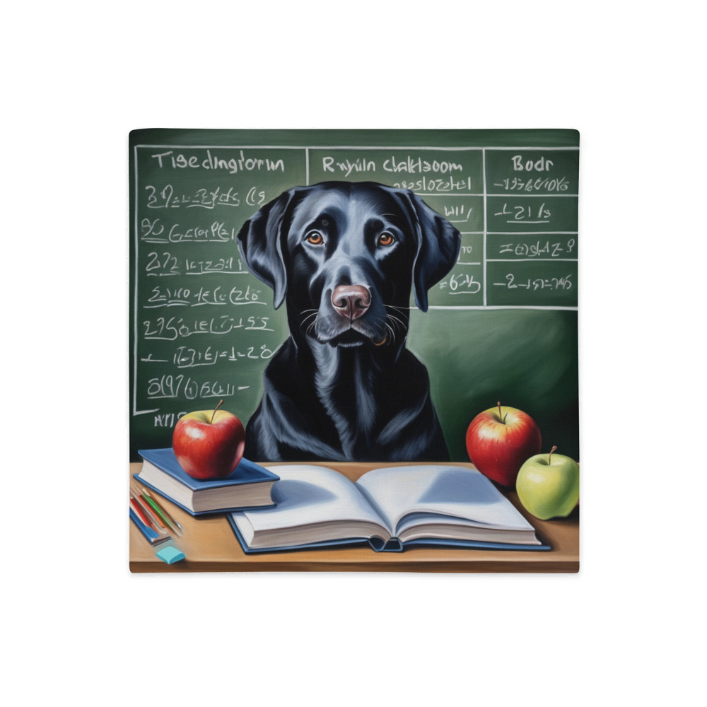 PugMug Custom Black Labrador Retriever Premium Pillow Case