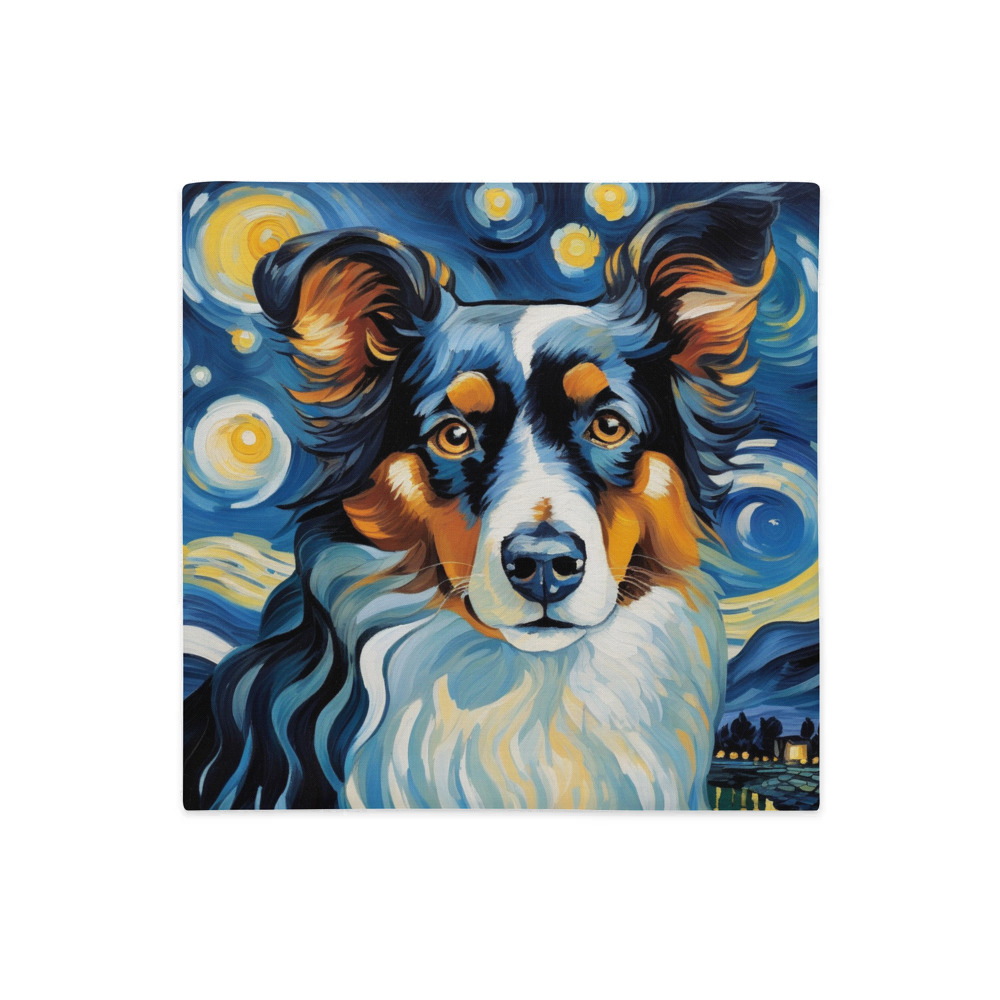 PugMug Custom Miniature American Shepherd Premium Pillow Case