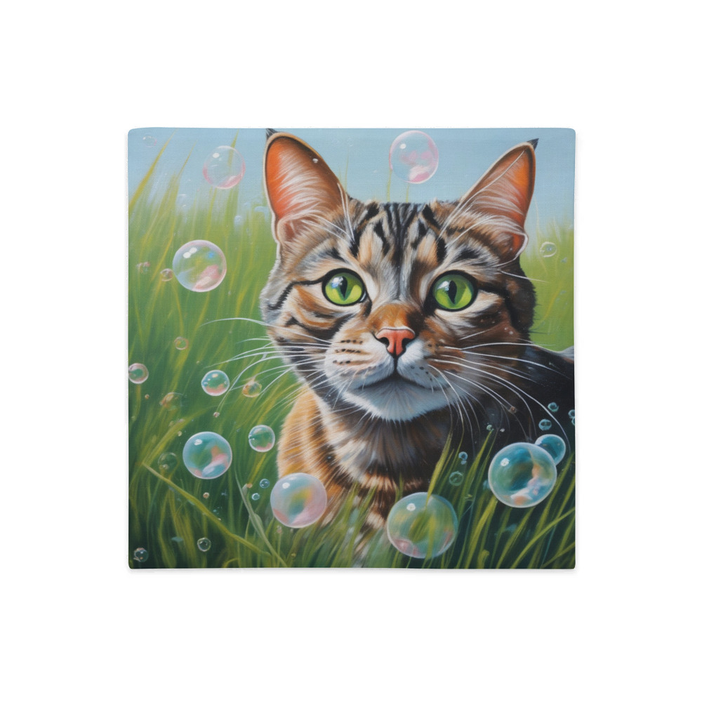 PugMug Custom Tabby Companion Cat Premium Pillow Case