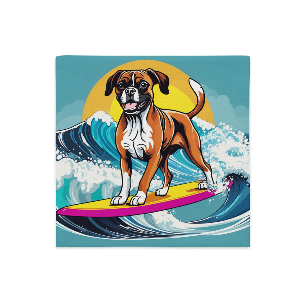 PugMug Custom Boxer Dog Premium Pillow Case