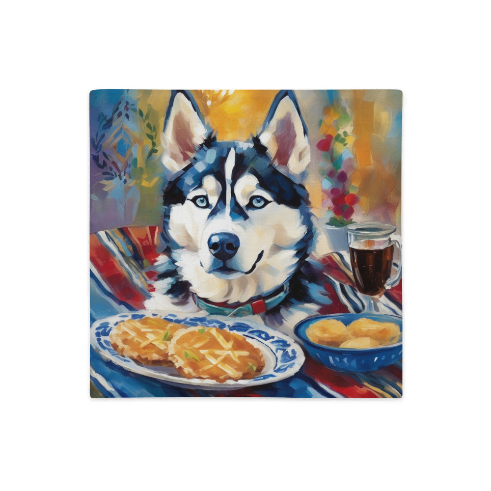 PugMug Custom Siberian Husky Premium Pillow Case