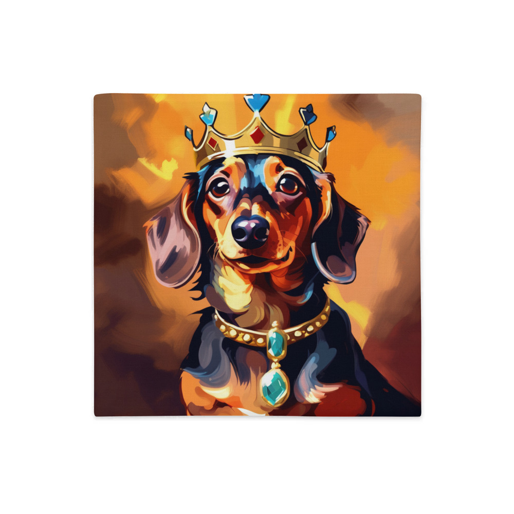 PugMug Custom Tan Dachshund Premium Pillow Case