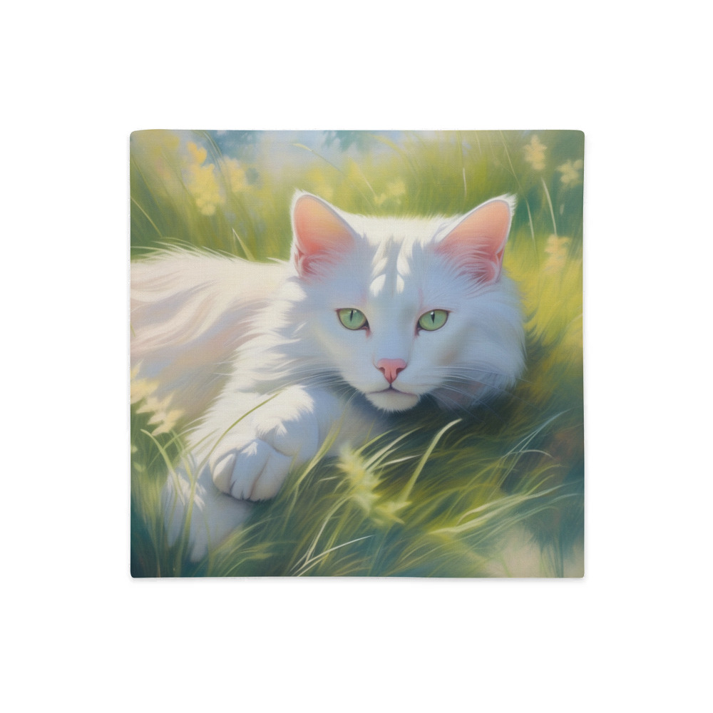 PugMug Custom White Exotic Cat Premium Pillow Case