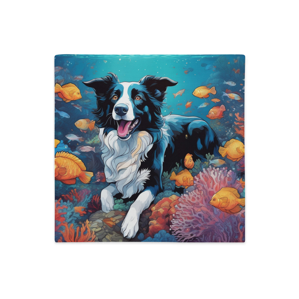 PugMug Custom Border Collie Premium Pillow Case