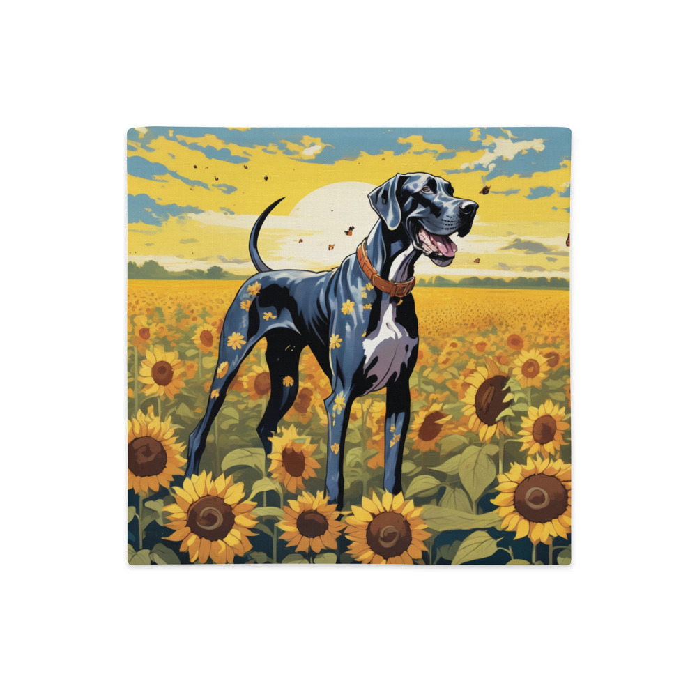 PugMug Custom Great Dane Premium Pillow Case