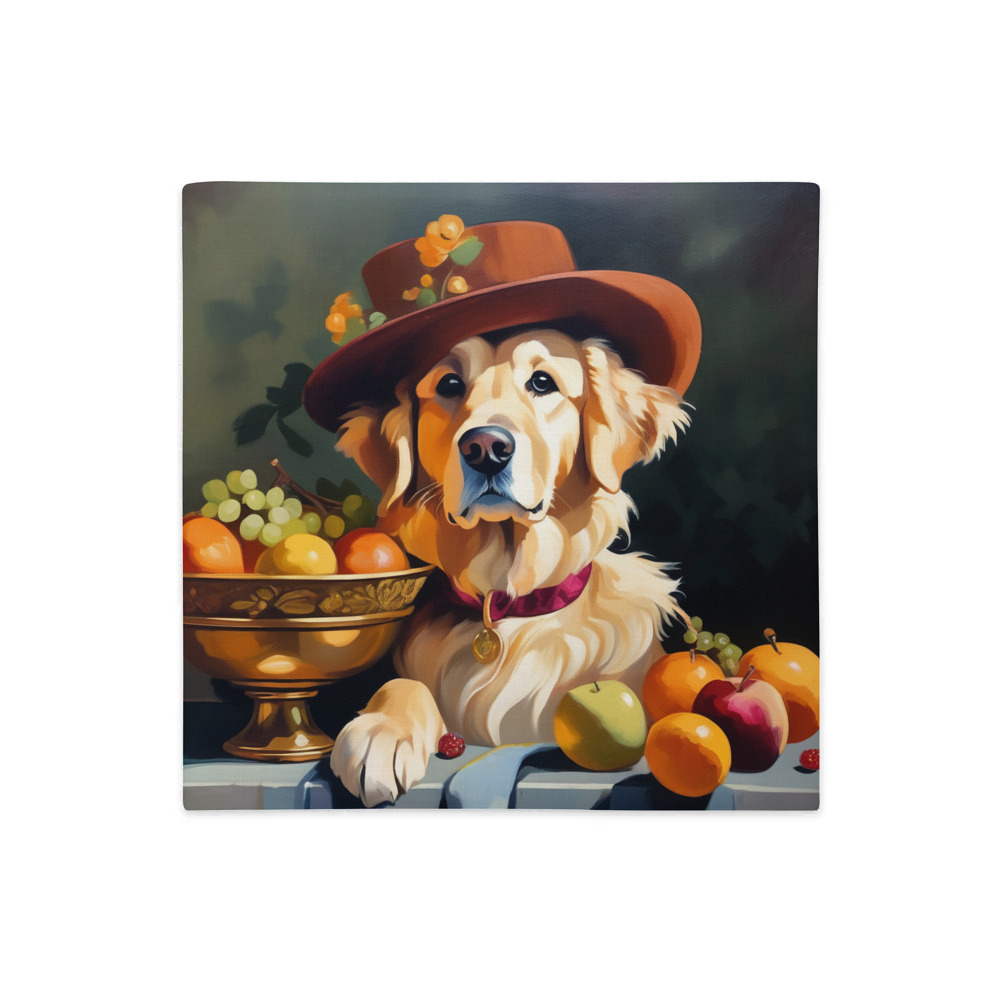 PugMug Custom Golden Retriever Premium Pillow Case