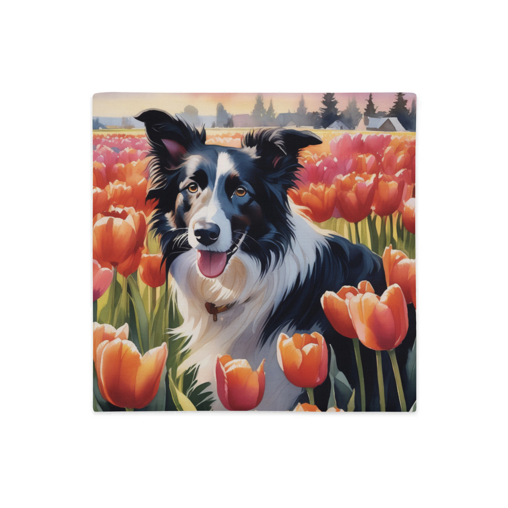 PugMug Custom Border Collie Premium Pillow Case