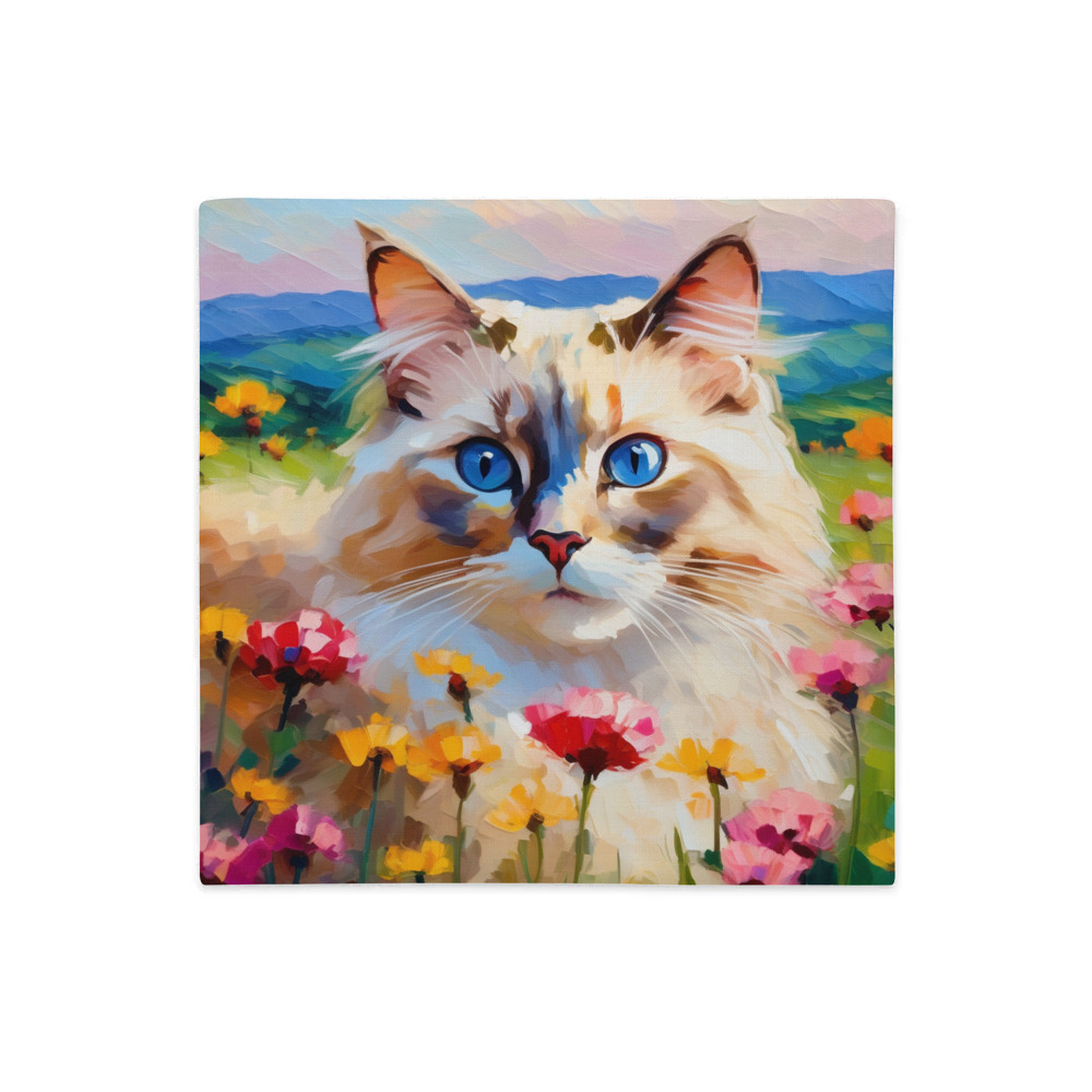 PugMug Custom Tabby Ragdoll Cat Premium Pillow Case